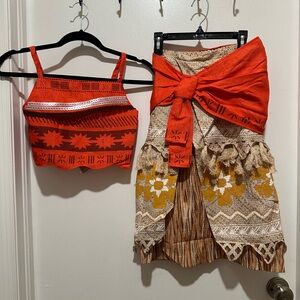 Official Disney Brand Moana Costume Childs Size 9/10